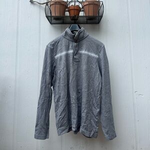 Banana Republic Men's Gray Lightweight Quarter-Zip Jacket